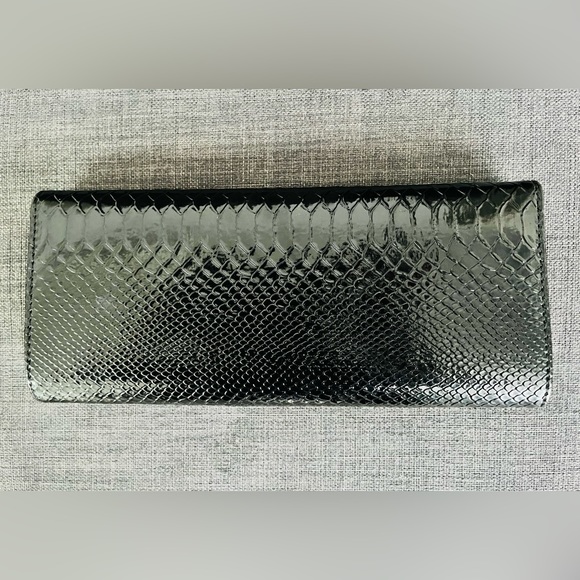 Aldo black faux leather clutch purse - Picture 3 of 8